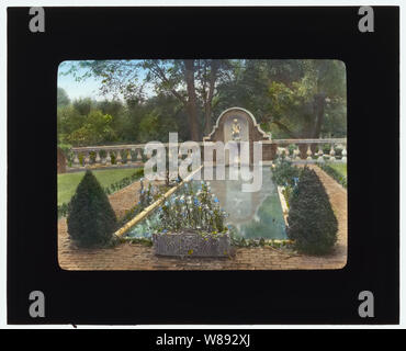 Thornedale, Oakleigh Thorne Haus, Millbrook, New York. Einen reflektierenden Pool Stockfoto