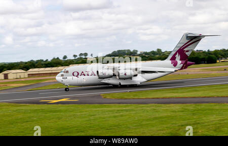 Katar, Transport Squadron, C 17 A Globemaster III an der Royal International Air Tattoo 2019 Stockfoto