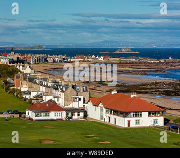 Im Sommer Aussicht auf North Berwick, Schottland, Vereinigtes Königreich Stockfoto