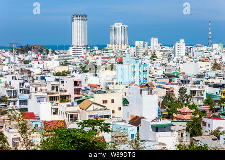 Stadt Nha Trang Antenne Panoramablick im Süden Vietnams Stockfoto