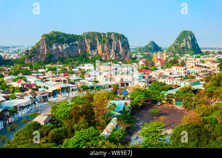 Danang Marmor Berge ist die wichtigste touristische Destination in Da Nang City in Vietnam. Stockfoto