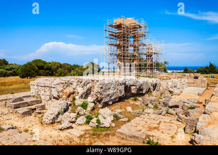 Akropolis in Rhodos Stadt auf der Insel Rhodos in Griechenland Stockfoto