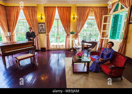 DALAT, VIETNAM - 13. MÄRZ 2018: Bao Dai Palast in Dalat City in Vietnam. Stockfoto