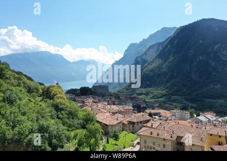 Tenno, Trient/Italien - Das Schloss von Tenno, Trentino-Südtirol, Alto Garda und Ledro Gemeinschaft Stockfoto