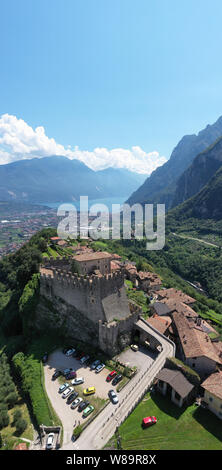 Tenno, Trient/Italien - Das Schloss von Tenno, Trentino-Südtirol, Alto Garda und Ledro Gemeinschaft Stockfoto