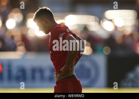 Tegernsee, Deutschland. 8. August, 2019. Rottach Egern, Deutschland. 08 Aug, 2019. Lucas HERNANDEZ (FCB 21) halbe Größe, Porträt, in dem Freundschaftsspiel FC BAYERN MÜNCHEN - FC ROTTACH-EGERN in den Trainings Camp 1. Deutschen Fußball-Bundesliga, Rottach-Egern, Tegernsee, August 08, 2019 Saison 2018/2019, FCB, Kredit: Peter Schatz/Alamy leben Nachrichten Stockfoto