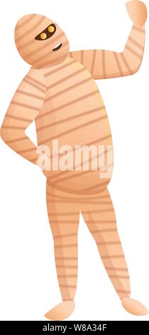 Mumie Charakter Symbol. Cartoon von Mumie Charakter vektor Symbol für Web Design auf weißem Hintergrund Stock Vektor