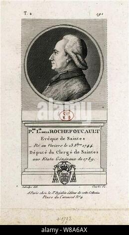 Pierre Louis de la Rochefoucauld-Bayers (1744-1792). Stockfoto