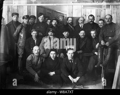 Die Delegierten der 8. Kongress der Kommunistischen Partei Russlands (Bolschewiki). Stockfoto