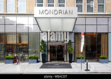 Mondrian Park Avenue, 444 Park Avenue South, New York, NY. aussen Schaufenster einer Boutique Hotel befindet sich im Murray Hill Viertel in Manhattan. Stockfoto