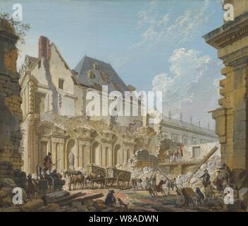 Abriss des alten Vestibül des Palais-Royal, Paris. Stockfoto