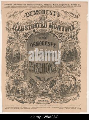 Die monatlichen Demorest und Mme Demorest Mirror's von Art und Weise illustriert, 1865 Dezember Stockfoto