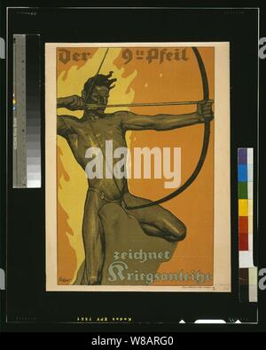 Der 9te Miura, zeichnet Kriegsanleihe - Erler. Stockfoto