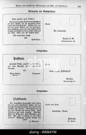 Der Haussekretär Hrsg. Carl Otto Berlin ca 1900 Seite 541. Stockfoto