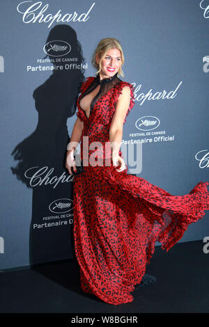 Israelische socialite Hofit Golan kommt für die chopard Wild Party während des 69. Filmfestival in Cannes Cannes, Frankreich, 16. Mai 2016. Stockfoto