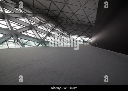 Innenansicht der Guangzhou Opera House von Iraqi-British Architektin Zaha Hadid in Guangzhou Stadt entworfen, die südchinesische Provinz Guangdong, 16. Mai Stockfoto