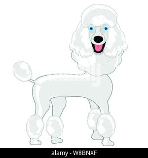 Vector Illustration der Cartoon von den Hund der Pudel sortieren Stock Vektor