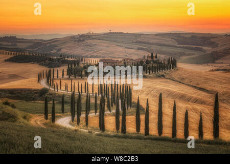 Asciano, Toskana, Italien, Europa Stockfoto