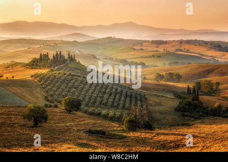 San Qurico, Toskana, Italien, Europa Stockfoto