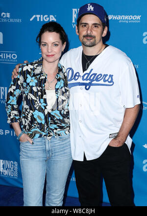 Los Angeles, USA. 08 Aug, 2019. LOS ANGELES, Kalifornien, USA - AUGUST 08: Kimberly Williams-Paisley und Ehemann/Sänger Brad Paisley kommen an Clayton's Kershaw 7. Jährliche Ping Pong 4 Zweck Fundraiser im Dodger Stadium am 8. August 2019 in Los Angeles, Kalifornien, Vereinigte Staaten. (Foto von Xavier Collin/Image Press Agency) Quelle: Bild Presse Agentur/Alamy leben Nachrichten Stockfoto