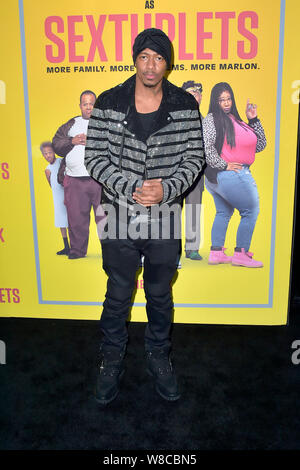 Los Angeles, USA. 07 Aug, 2019. Nick Cannon bei der Premiere des Netflix movie extuplets/eine von sechs "Arclight Hollywood. Los Angeles, 07.08.2019 | Verwendung der weltweiten Kredit: dpa/Alamy leben Nachrichten Stockfoto