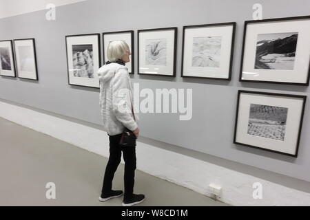Fotoausstellung,, Bergwelten,, vom Peter Mathis in der GaF.Hannover. Stockfoto