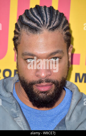 Los Angeles, USA. 07 Aug, 2019. DeRay Davis an der Premiere des Netflix movie extuplets/eine von sechs "Arclight Hollywood. Los Angeles, 07.08.2019 | Verwendung der weltweiten Kredit: dpa/Alamy leben Nachrichten Stockfoto