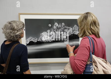 Fotoausstellung,, Bergwelten,, vom Peter Mathis in der GaF.Hannover. Stockfoto