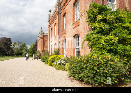 Avington Park und historischen Landhaus in einer wunderschönen Parklandschaft, Avington, Hampshire, Großbritannien Stockfoto