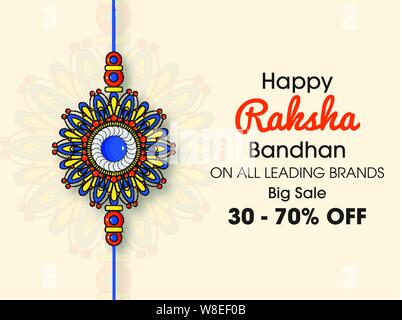 Happy Raksha Bandhan Schöne hinduistische Fest Hintergrund Stock Vektor