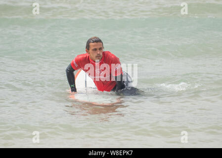 Boardmasters Surf Wettbewerb 2019 Stockfoto