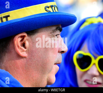 London, England, UK. Steve Bray, anti-Brexit Mitkämpfer (SODEM - Stand der Missachtung der Europäischen Bewegung) Stockfoto