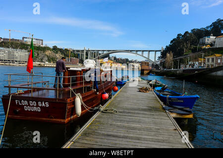 Boot in São Pedro da afurada, Portugal Stockfoto