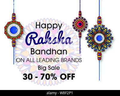 Speichern Download Vorschau super Dekorative rakhi Design für Raksha Bandhan Festival Stock Vektor