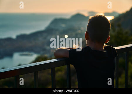 Junge Blick von Dubrovnik. Kroatien Stockfoto