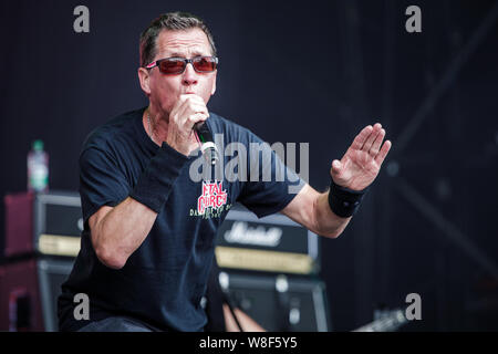 Metal Church live auf der Bühne beim BLOODSTOCK Open Air Festival, UK, 9 Aug, 2019. Stockfoto