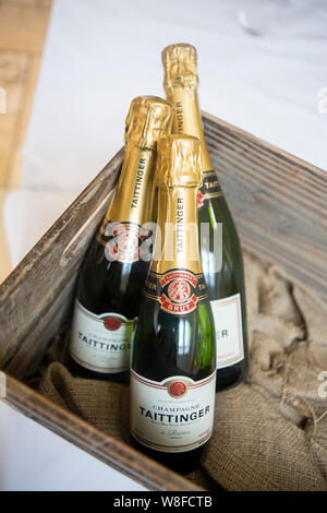 Taittinger Champagner Stockfoto