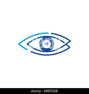 Eye Care Health Logo Design template Vektor icon Stock Vektor