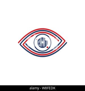 Eye Care Health Logo Design template Vektor icon Stock Vektor