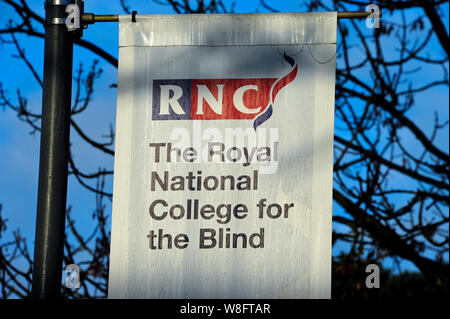 Das Royal National College für Blinde, Hereford. Gardner Halle. Stockfoto