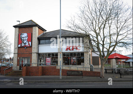 KFC Fastfood Restaurant, Commercial Road, Hereford. Stockfoto