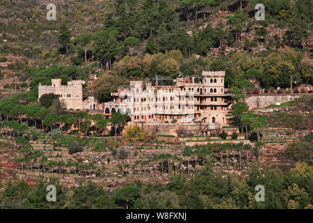 Batroun, Libanon - 06 Jan 2018. Moussa Schloss im Libanon Stockfoto