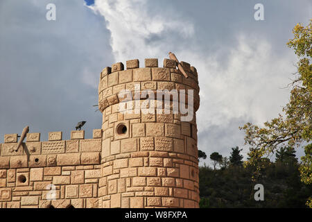 Batroun, Libanon - 06 Jan 2018. Moussa Schloss im Libanon Stockfoto