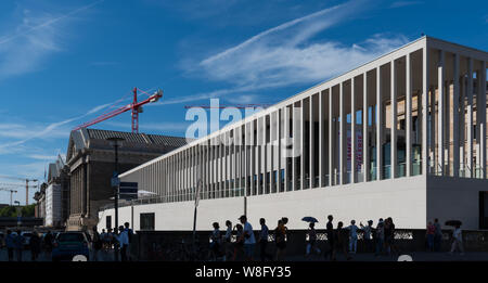 Die James Simon Galerie auf der Museumsinsel in Berlin. Stockfoto