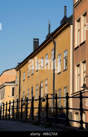 Blick auf die ‎Fashionable Nachbarschaft Stadtteil Södermalm, Stockholm, Schweden Stockfoto