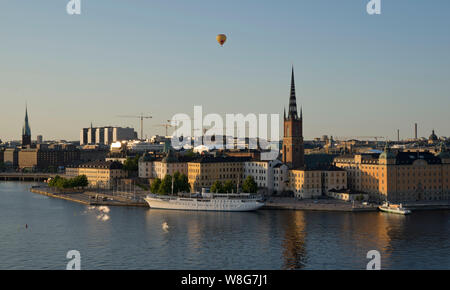 Blick auf Stockholm aus der Nachbarschaft Bezirk ‎fashionable Södermalm, Stockholm, Schweden Stockfoto