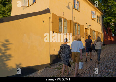 Blick auf die ‎Fashionable Nachbarschaft Stadtteil Södermalm, Stockholm, Schweden Stockfoto