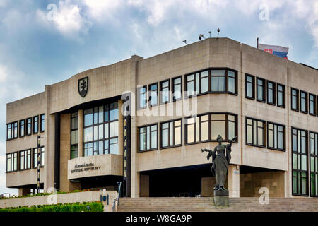 Das Gebäude der Nationalen Rat der Slowakischen Republik, Bratislava, Slowakei Stockfoto