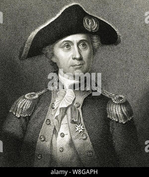 JOHN PAUL JONES (1747-1792), US-Amerikanische naval Commander während des revolutionären Krieges Stockfoto