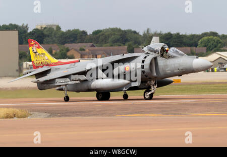 Spanisch EAV-8B Harrier IIs an der Royal International Air Tattoo 2019 Stockfoto